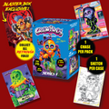 CRANIACS Series 1 Blaster Box - product display showing box, Retrovia foil chase cards and sketch card